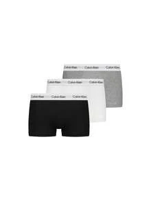 Calvin Klein [Bundle] 3er Pack Boxershorts + Badehose mit Logo-Band Herren Badehose Schwarz - Grau/Weiß/Schwarz+Schwarz - Übersicht 2