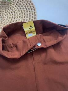 Marrant Shorts With Belt And High Waist Pocket - 駝色 - 查看 5