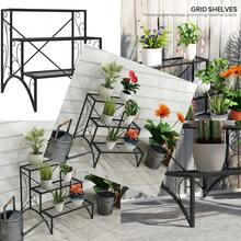 Three-Tier Decorative Metal Plant Stand - Black - T0001-01-2760 - 查看 2