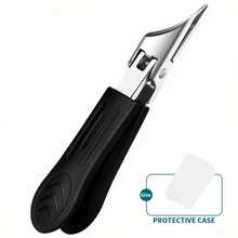 For Thick Nails And Ingrown Nails - Heavy-Duty Stainless Steel High-Precision Nail Clipper With Soft Grip, Ultra-Sharp 25° Angled Blade, Designed For Seniors, Anti-Splash Design (Suitable For Hands And Feet Of Arthritis Patients) - View 6