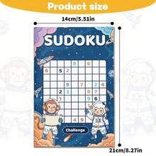 Age-Level Sudoku Book For Children, Number Puzzle Brain Workout, One Game Per Page, Select 3-6 6-9 9-12 12+ - Logic and Thinking Sudoku - 24 - View 3
