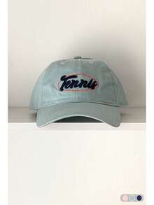 Beige 3D Letter Embroidery High-Quality Baseball Cap, Dopamine Style Women's Spring/Summer New Quick-Dry Breathable Hat, Sun Protection Duck Bill Cap, Colorblock Candy Color Series, Thin UV Protection Sun Hat - Tennis Curved Brim Baseball Cap - View 10
