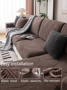 1 pezzo Coprisedia elastico antiscivolo con copertura completa, coprisedia universale per tutte le stagioni, coprisedia in tessuto ispessito, lavabile in lavatrice, antipolvere, antimacchia, decorazione per la casa, adatto agli animali domestici, copertura protettiva, decorazione fresca per la stanza, coprisedia regolabile per divani ad angolo, adatto per camera da letto, ufficio, soggiorno, divani combinati e a L, e coprisedia da 1234 posti - Caffè Marrone - Visualizzare 7