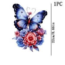 1/2/3pcs DTF Heat Transfer Iron-On Patches, Charming Butterfly And Floral Cartoon Patterns, Suitable For T-Shirts, Hoodies And Tote Bags, Used For Decorating Clothing And Home Holiday Decorations - Multicolor - View 10