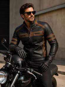 Men Shell Jackets - Black - View 1