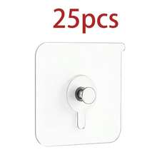 Picture Frame Wall Hooks, Transparent Reusable Adhesive Hooks, Waterproof And Oil-Resistant, Bathroom And Kitchen Wall Hooks - Multicolor - View 18