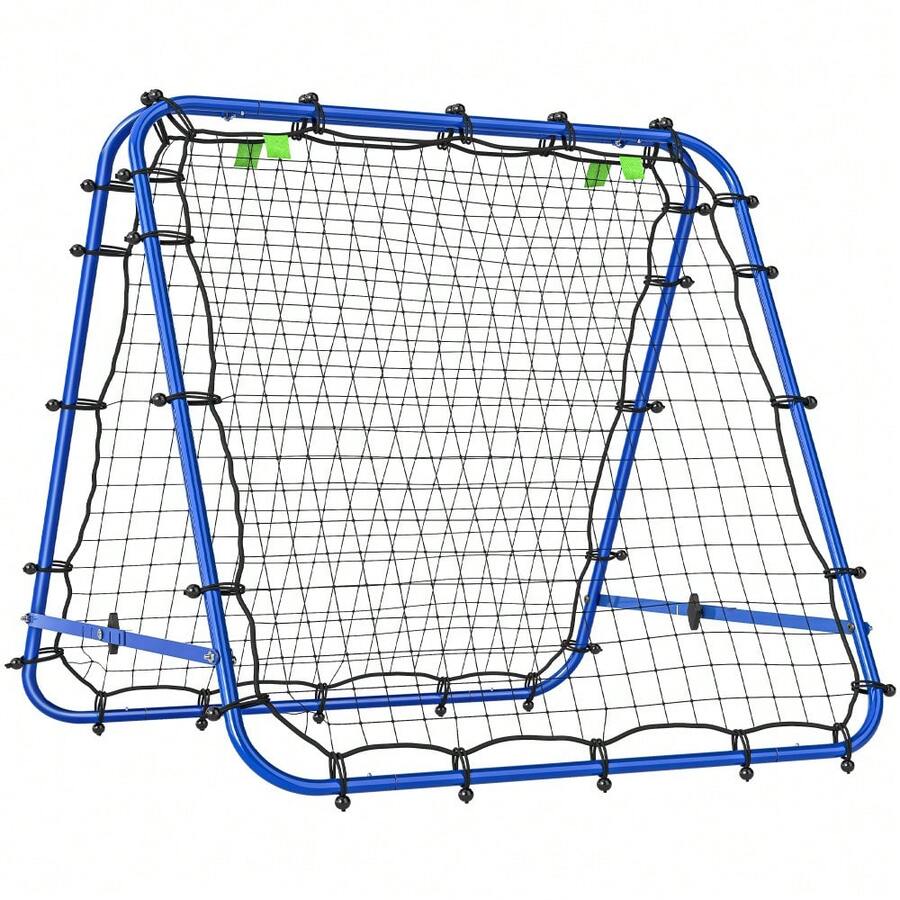 Double Sided Football Rebounder Net, Football Rebound Goal With Five Adjustable Angles, Blue - T0001-01-303 - View 1