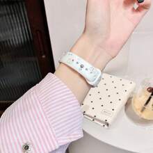1pc Silicone Strap + 1pc Silicone Protective Case Combo, Cute Cartoon Soft Rabbit Print Silicone Pattern Design, Suitable For Xiaomi Band 10/9/8 Size, Quick Detachable Buckle Design, Supports NFC Version Sharing, Smart Sports Accessory, Couple Matching Strap - Multicolor - View 8