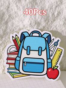 60/30/20/10 Back To School Greeting Cards And Backpack Candy Boxes, Backpack Greeting Cards, Envelopes, Back To School Gifts, Stationery, Perfect For Back To School Party, Back To School Party Decoration And Giveaways - View 12