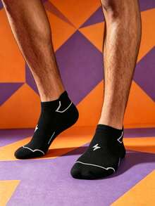 1/6/12 Pairs Sports Short Socks, Suitable For Daily Sports, Running Socks, Fitness Socks - Multicolor - View 3