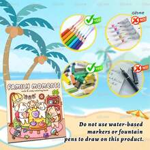 Comforting Girls Healing Coloring Book: Cute Cartoon Self-Care Essentials Illustrations, Including Cats, Citrus Fruits, Candles, Newspapers And Vintage Music Players - ZF-081 (Girl's Healing Style) - View 6