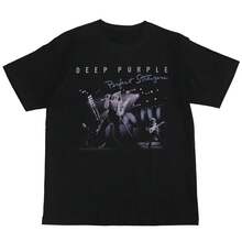 Deep Purple Digital Direct Spray Deep Purple Rock Band American Street Gunslinger  Retro Short Slee,Daily Outfit For Women,Perfect Gift For Her - X143-2 Black - View 4