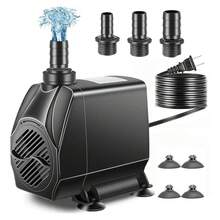 Bomba de Agua Sumergible Fuente Pecera Acuario 3000l/h 65w Zggzeerg - Fijación de accesorios para acuario - Ver 1
