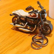 Creative Vintage Realistic Alloy Heavy Motorcycle Model, Cool Personalized Men's Bag Pendant, Exquisite Fashion Holiday Gift Accessory, Car Keychain - Multicolor - View 12