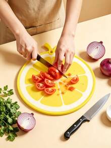 1pc Plastic Cutting Board, Chopping Board, Suitable For Meat, Cheese, Bread, Vegetables And Fruits, Home And Dorm Use, Kitchen Gadget, Family Gift - View 6