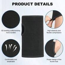Compression Wrist Bandage Tendon Protection Breathable Support Wrist Guard, Suitable For Yoga, Basketball, Tennis And Other Sports, High Elasticity Knitted Design (Single Pack) - Multicolor - View 4