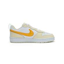 Nike Court Borough LOW RECRAFT 舒適百搭GS 低筒 板鞋 白橙色 - 白橘色 - 查看 5