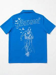 Strevion BATMAN 男士卡通圖案短袖襯衫 - 彩色 - 查看 4