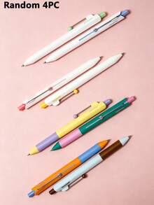 2 Peças Canetas de Gel Ultra-Minimalistas 0,5mm Tinta Preta Estilo IG Altamente Atraente Canetas de Secagem Rápida Estilo Fashion Premium Adequado para Estudo Escritório e Assinatura - padrão - Visão 2