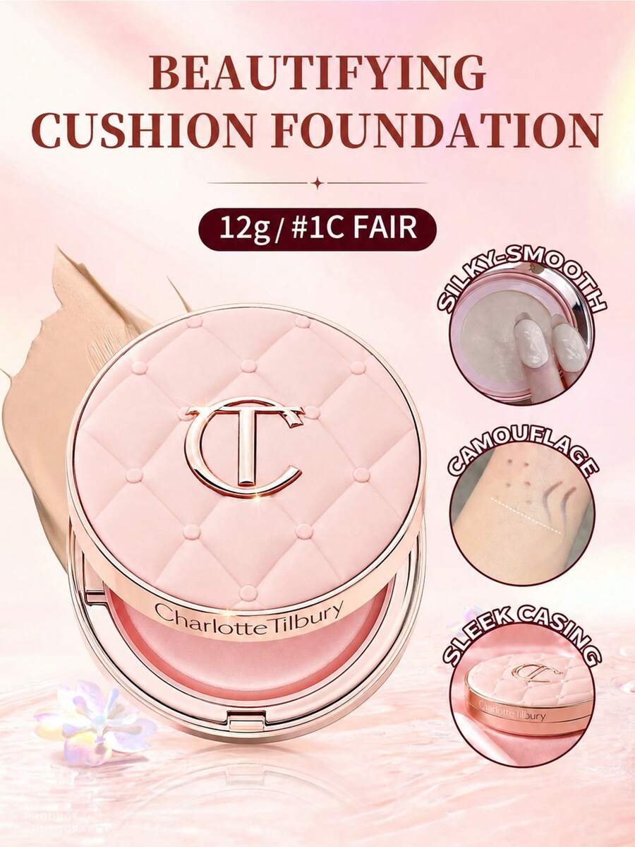 Charlotte Tilbury PILLOW TALK 亮澤氣墊粉底液 -1C FAIR/CLAIR-淨重 12g 0.42 Oz. - 1C FAIR/CLAIR - 查看 1