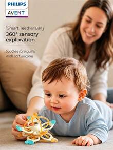 Bóng gặm nướu Manhattan Philips Avent bằng silicone lỏng ABS+ silicone lỏng - Nhiều màu - Xem 6