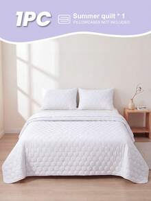 1 buah Selimut Pendingin AC, Penutup Tempat Tidur Putih, Bernapas & Ringan, Sangat Lembut & Nyaman, Cocok Untuk Ukuran Twin/Full/Queen/King, Penggunaan di Rumah & Asrama, Bantal dan Sarung Bantal Tidak Termasuk, Dapat Dicuci dengan Mesin - Putih - View 3