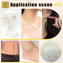 PH PandaHall 33 Ft Necklace Chains 2.2mm Golden Iron Chains Link Flat O-Shaped Chains Jewelry Chain Necklace Bracelet Jewelry Making Valentine, 3x2.2x0.6mm - Red Copper4.1x3x0.8mm - View 7