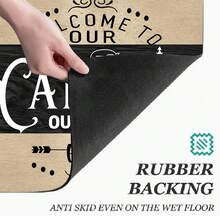1 pieza Alfombrilla de drenaje/absorbente/secado con estampado minimalista para cafetera y vajilla - Protector de escritorio de poliéster absorbente con respaldo de goma antideslizante, para decoración de encimera de cocina - Mantel individual para bar en casa y mesa de comedor - Multicolor - Ver 8