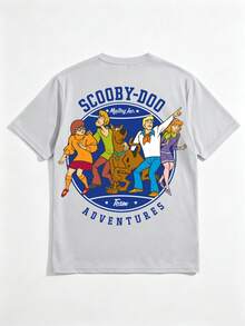 Strevion SCOOBY-DOO Men's Cartoon Graphic Short Sleeve Crew Neck T-Shirt - Multicolor - View 4