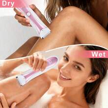 Pink And White 2-In-1 Trimmer, Dual-Purpose USB Rechargeable, With Digital Display And Base, Designed For Personal Style, Perfect For Self-Use Or Gifting, 500mAh Battery Capacity - Upgraded Version - View 8