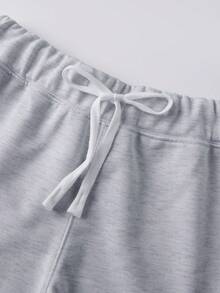 Women Low Rise Sweat Shorts Casual Y2k Drawstring Low Waisted Lounge Shorts Summer Yoga Gym Running Shorts Sweatshorts Beach Vacation Micro Shorts - 灰色 - 查看 7