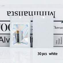 30pcs Holographic Self-Sealing Bags Suitable For Nail Art, Jewelry Display & Eyelash Storage - Plastic Pouches With Holographic Seal, Multi- Rectangular Containers For, Rings, & Showcase, Jewelry Organizers, Gift Bags - View 9