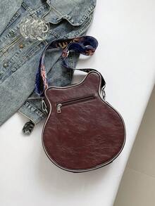 Bolso bandolera con diseño de nicho personalizado en forma de guitarra de simulación, bolso de hombro de cuero sintético de alta calidad, adecuado para fiestas, cosplay, etc. - Multicolor - Ver 10