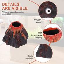 火山造型水族裝飾品，由洞穴石灰岩製成，兼具美觀與增氧功能，適合小型魚缸，天然岩石設計模擬火山形狀，優化所有水族寵物的棲息環境 - A型 - 查看 9