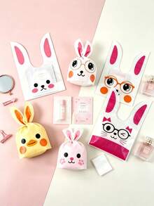 50pcs Duck Candy Bags - Duck Party Favor Bags, Birthday, Wedding Candy, Gift Bags, Candy Decoration, Small Holiday Party Favors, Cute Character Design Charming Rabbit Ear Gift Bags, Suitable For Weddings, Holidays, Party Favor Bags - Cute Packaging Bag - View 8