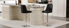 Black Dining Chairs In Metal, PU Leather For Kitchen And Dining Room - Black - View 9