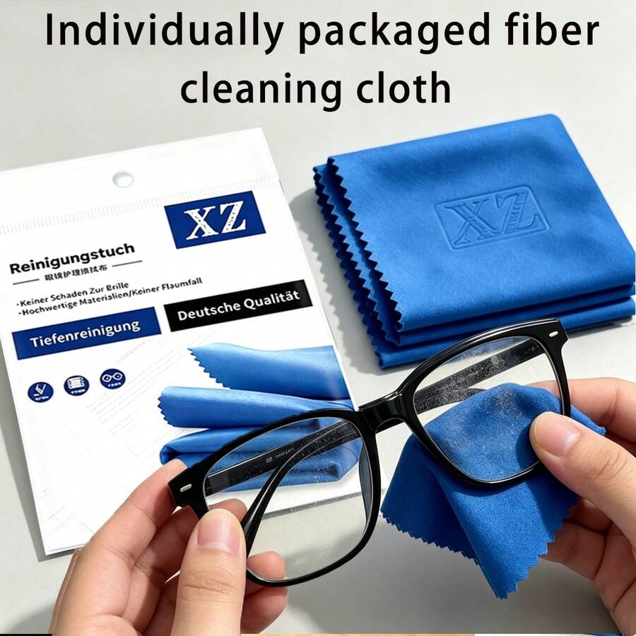 Paño de limpieza de gafas de microfibra ultrafina premium, paño suave sin pelusa para limpiar lentes, paño anti-arañazos para gafas, adecuado para gafas de moda, cámara, pantalla de teléfono, mantenimiento de gafas - Multicolor - Ver 1