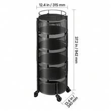 Storage Islands & Carts - Black - View 10
