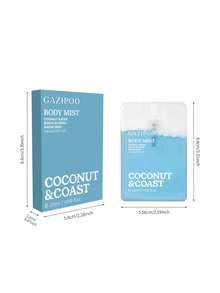 1 Stück Coconut Coast Duftspray, 20ml tragbare Größe, Mischung aus frischer Meeresbrise und Kokosnuss-Aroma, langanhaltend und reichhaltig, hergestellt aus natürlichen Pflanzenextrakten, unverzichtbar für Pendeln und Dates, um Atmosphäre zu schaffen - tragbares Kartenspray, steigert Selbstvertrauen und Charme, auslaufsichere Flasche, perfekt für Valentinstag, Partys und Reisen, das perfekte Geschenk! - Duoxiang - Übersicht 4