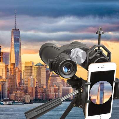 INEYES L-Type Binocular Tripod Adapter 1/4 Inch Screw Hole Mount Holder Versatile Tripod Attachment Metal Tripod Bracket Stable Tripod For Connecting Binocular Telescope And Camera Tripod Universal
