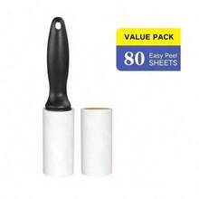 1/2/3/4pcs Mini Portable Reusable Lint Roller, Portable Hair Remover, Detachable Design, Sticky Roller Brush, For Removing Lint, Pet Hair, Dust From Clothes, Carpets, Travel Size, 30 Sheets Mini Lint Paper - A - View 12