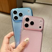 2件裝新款亮片鑽石圖案手機殼，適用於 iPhone 17 Pro Max，精準開孔時尚防摔 TPU 軟殼 - 藍粉紅色 - 查看 27