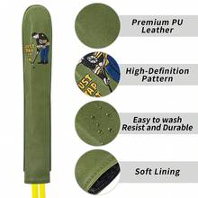 1PC Playing Golf Alone Pattern Design Golf Pointing Rod Cover Direction Indicator Rod Cover Dustproof Durable Positioning Rod Practice Stick Protective Cap, Available In Two Patterns - Multicolor - View 5