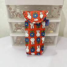 MIFFY 1pc Cartoon Cute Rabbit Anti-Pressure Anti-Scratch Portable Glasses Storage Bag, Cotton Lining Fashion Glasses Protective Pouch - Multicolor - View 5
