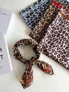 1pc Versatile Fashion Retro Leopard Print Street Sweet Cool Classic Daily Casual Accessory Headscarf Rap Style Anime Cosplay Photo Prop Spring Summer New Women's Scarf - Multicolor - View 7