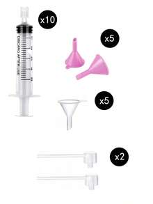 10 piezas Kit de herramientas para rellenar perfume, incluye bomba de rellenado de plástico, embudo, cuentagotas suave, herramientas pequeñas, adecuado para rellenar botellas de perfume mini reutilizables - transparente - Ver 12