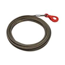 3/8 Inch 50 Ft 6x25 IWRC Steel Wire Rope With Self-Locking Safety Hook, 2469.18 Lbs Rated Load Extra Improved Plow Steel Cable For Construction Logistics Lifting Towing Emergency Rescue Household Use - Modern - View 10