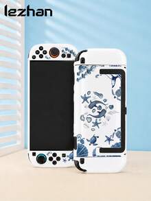 1 pieza Funda protectora con patrón oceánico, compatible con Switch2/Switch OLED, accesorio de consola de juegos de nueva generación Switch2, bolsa de almacenamiento de consola de juegos, mejor regalo para jugadores de SWITCH - Multicolor - Ver 8