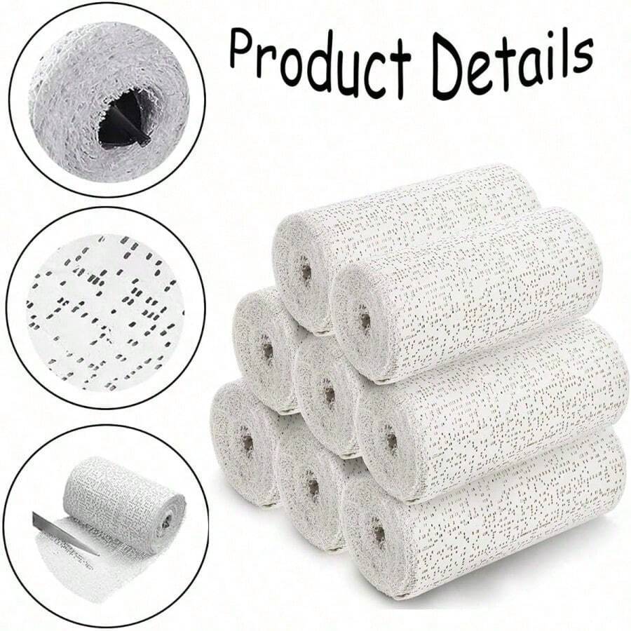 Multi-Purpose Plaster Gauze Sculpting Material, For Wrapping Abdomen, Making Plaster Masks, Art Projects And Body Sculptures (5cm*270m) - White - View 1