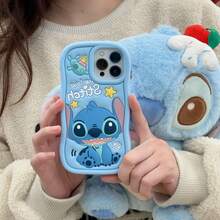 Casing Ponsel Silikon Gelembung 3D Disney Stitch, Pelindung Anti Guncangan Kartun Lucu, Kompatibel dengan iPhone 18 Pro Max, 18 Pro, Kompatibel dengan iPhone 12, Kompatibel dengan iPhone 12 Pro, Kompatibel dengan iPhone 13 Pro/14 Pro/15 Pro, Kompatibel dengan iPhone 12 Pro Max/13 Pro Max/Kompatibel dengan iPhone 14 Pro Max/Kompatibel dengan iPhone 15 Pro Max, Kompatibel dengan iPhone 14 Plus/15 Plus, Kompatibel dengan iPhone 16, Kompatibel dengan iPhone 16 Pro/Pro Max/Plus, Kompatibel dengan iPhone 17 Pro/Pro Max - Biru - View 3
